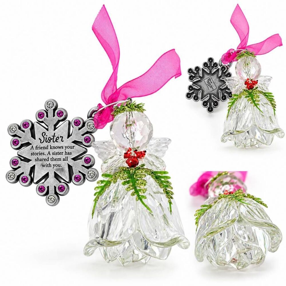 Gloria Duchin Sister Snowflake Angel Christmas Ornaments